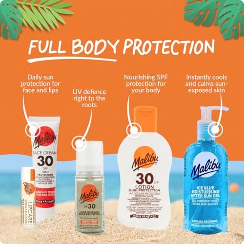 Malibu Sun SPF 30 Lip Balm Sunscreen Multipack, Watermelon, Mint and Vanilla, High Protection SPF Lip Balm for Dry Lips, 3 x 5g — view 5