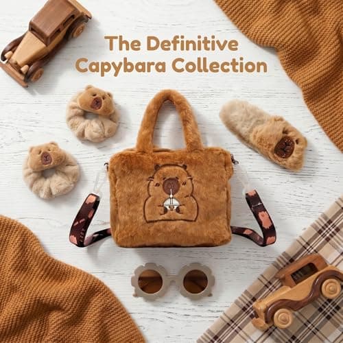 WZHHDM Capybara Plush Girls Handbag, Girls Cross Body Bag, Shoulder Bag — view 5