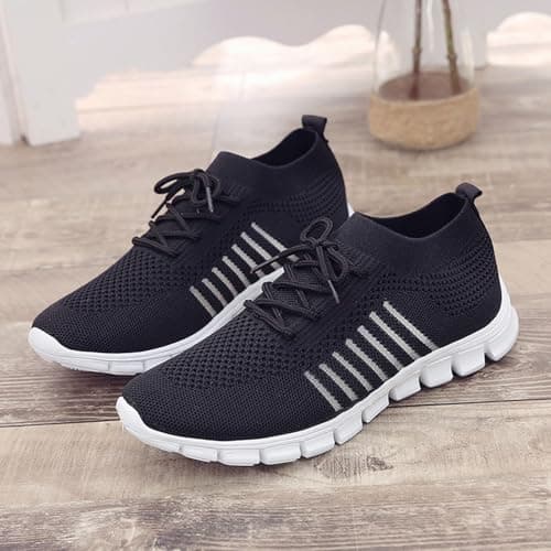Women's Trainers Orthopedic Sneakers Barefoot Shoes Breathable Soft Sole Womens Walking Slip on Shoes Gym Tennis Lightweight Breathable Slipper Minimalist Zero Drop Trainers Ladies Yoga Sneakers — view 5