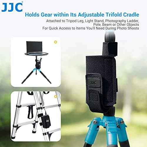 JJC Universal Power Bank Holder Neoprene Mounting Strap for Camera Tripod — view 2
