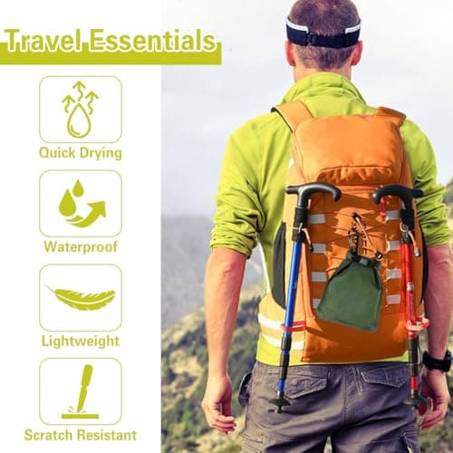 vsshe Travel Soap Bag, Waterproof and Leakproof Soap Travel Storage Bag, Quick Dry Soap Bag, Portable Sealed Storage Bag with Soap Foaming Bag and Carabiner for Travel, Camping, Outdoor (Green) — view 4