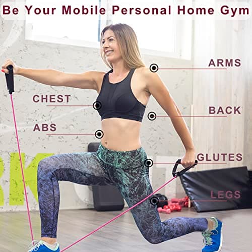Resistance Bands with Handles, Exercise Bands with Handles, Door Anchor — view 3