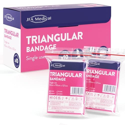 JFA Medical Non-Woven Triangular Bandage Arm Sling 90cm x 90cm x 127cm - Box of 10 Bandages — view 6