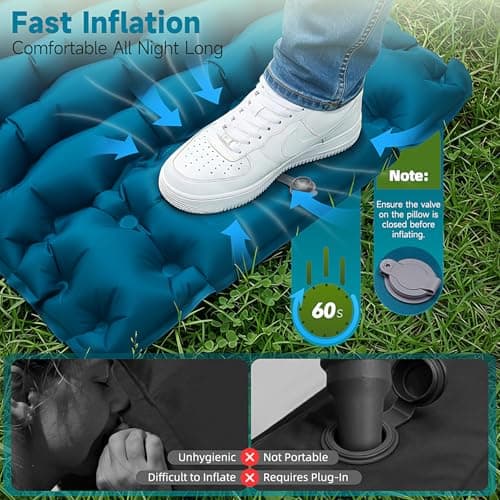 Camping Sleeping Pad Self Inflating 9.5CM Thick Sleeping Mattress Single — view 5