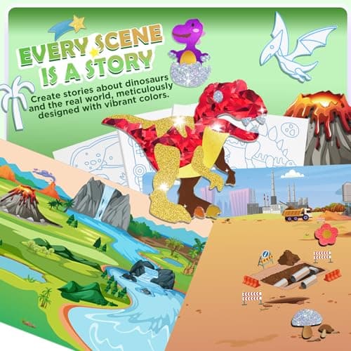 URMYWO Foil Fun Arts & Crafts for Kids Ages 4-12 | Large Size | 20 Themes — view 5