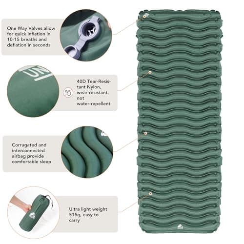 Unigear Inflatable Sleeping Mat, Compact Lightweight Camping Mat for Hiking — view 4