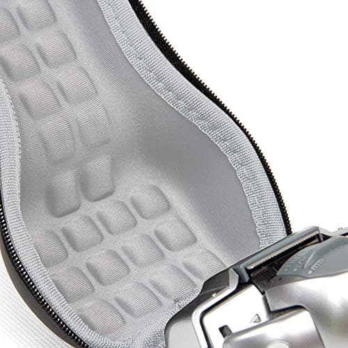 Hermitshell EVA Hard case with Carabiner for panasonic ES-LA63-S ES-LA93-K ES-8103S ES-RF31 ES-RF41 ES-SL41 Arc3 ARC4 Electric Shaver Color Black — view 3