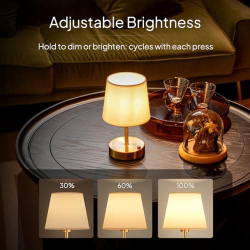EppieBasic Rechargeable Cordless Table Lamp, 2700K Dimmable, Small — view 5