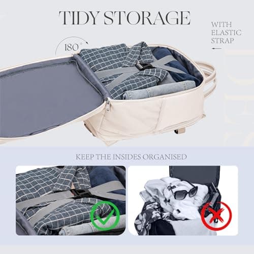 Lossga for Ryanair Cabin Bags Underseat Anti Theft Carry-ons, Travel Backpack Cabin Size Hand Luggage Bag with Water Bottle Holder — view 5