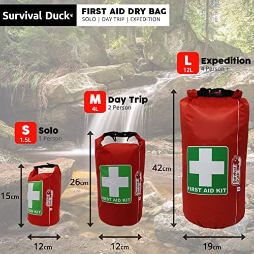 Survival Duck Waterproof First Aid Kit Bag, Empty, Small 1.5 Litre Capacity — view 6