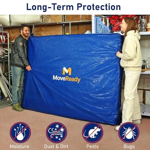 MoveReady Single Mattress Cover for Moving, Mattress Storage Bag — view 2
