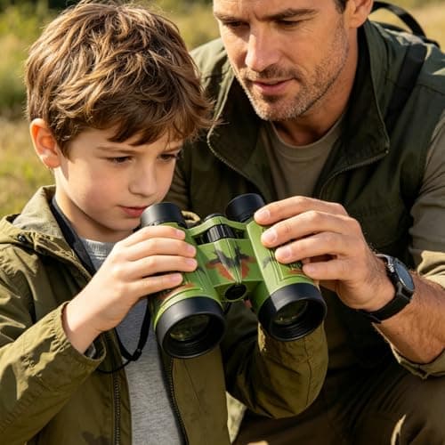 16pcs Binoculars with Neck Lanyard, Compact Lightweight Binoculars Bulk for Outdoor Exploration, Jungle Safari, Hunting, Bird Watching, Camping, Hiking, Party Favors & General Gift — view 3