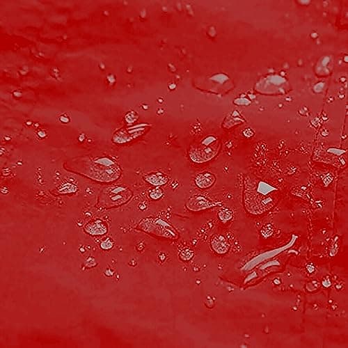 ZJADear Red Lightweight Waterproof Jacket for Women - Travel Cycling Rain Coats,Packable Windbreaker Coats Outwear with Hood,Loose Fit Casual Long Hooded Rain Jacket,Breathable Softshell Raincoat L — view 3
