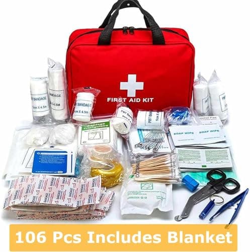 First Aid Kits, 110 Pieces Emergency Kit for Camping — view 2