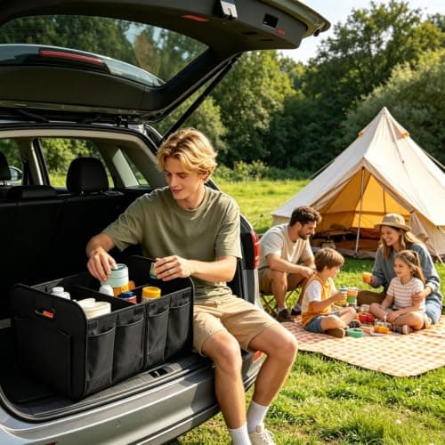 Trunk Organizer Multi-Compartment Waterproof Storage — view 2