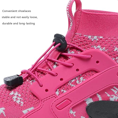 VTASQ Hiking Boots Mens Outdoor Non-Slip Trekking Mountaineering Shoes Trainers Lightweight Camping Climbing Shoes Sneaker Rose 7 UK — view 6