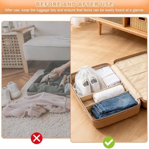 25PCS Shoe Bag Shoe Storage Bags Multifunctional Travel Waterproof Underwear Bag Waterproof Dustproof Transparent Drawstring Storage Bag (30×40cm) for Packing Adults Kids Shoes Luggage Organization — view 5