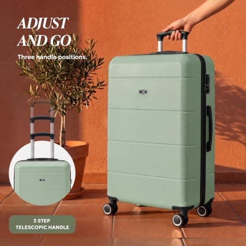 LUGG - Jetset 32 Inch Large Suitcase – Lightweight Hard Shell Luggage with TSA Lock – Water-Resistant ABS Spinner Suitcase – 4 Wheels – 86x58x31cm Travel Bag — view 5