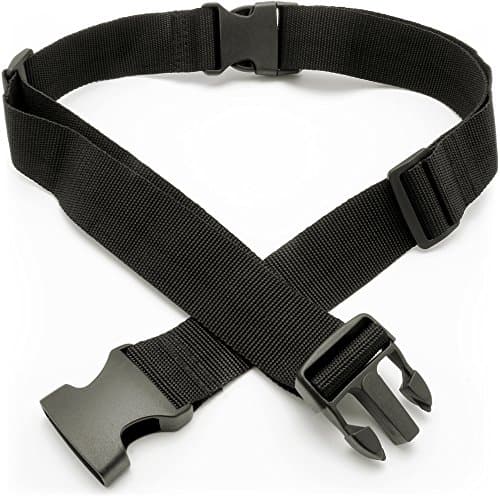 CampTeck U6745 Small Travel Luggage Straps Short Adjustable Connect Suitcase Belt Add On Attachment – Black, 1 Pair — view 4