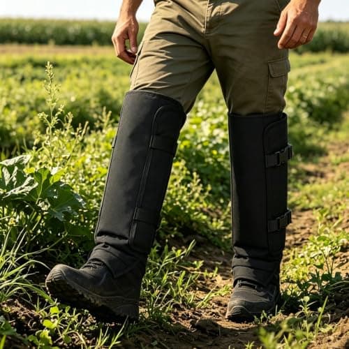 Snake Gaiters 1-Pair Lightweight Adjustable Protective — view 3
