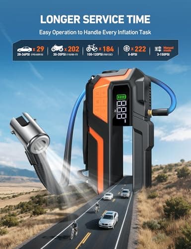 AstroAI 8000A MF16 Jump Starter Power Pack with Air Compressor — view 4