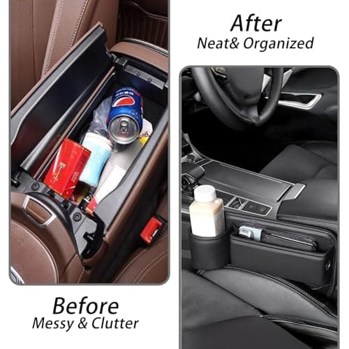 2-Pack Car Seat Gap Filler Organiser, Gap Block Pro for Cars, Car Gap Fillers in Between Seats, Car Travel Accessories for Long Trips, Gap Filler Car Organiser Seat Gap Filler ﻿ — view 5