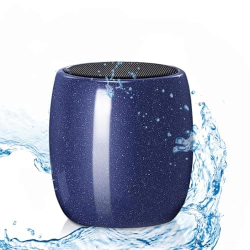 ZYMY Small Bluetooth Speaker Wireless, Mini Speaker IPX7 Waterproof, Blue