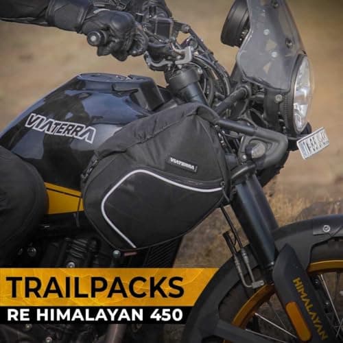ViaTerra Waterproof RE Himalayan 450 Motorcycle Trail Pack Crashbar Bags — view 3