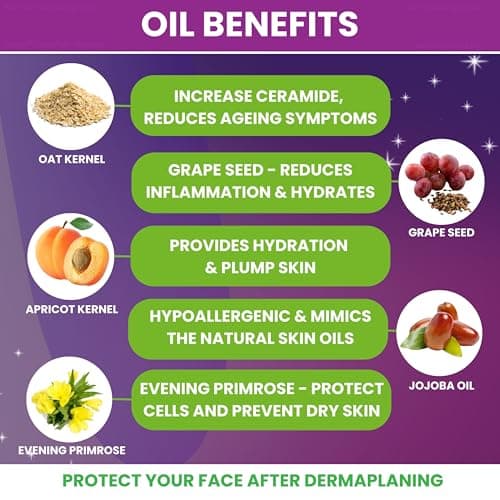 Dermaplaning Kit - Dermaplaning Oil and shaver Bundle - Complete Starter Pack for beginners - Dermaplane Razor (Wheatstraw, 12 Pack) — view 4