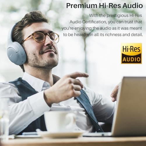 TOZO Hybrid Active Noise Cancelling Headphones, Hi Res Audio — view 2