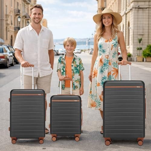 Kono 28 Inch Large Suitcase, Lightweight ABS+PC Luggage with 4 Wheels — view 2