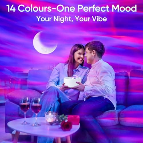 ibell Northern Lights Projector Galaxy Projector,14 Colors Sensory Lights — view 6