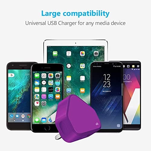 TECHNOPLAY UK 3-Pin Plug Mains Charger Adapter – 1AMP 1000mAh Fast Speed Travel USB Wall Charger Compatible with iPhone, iPad, iPod, Samsung Galaxy Tab, Huawei, Tablets, and Other USB Devices — view 6
