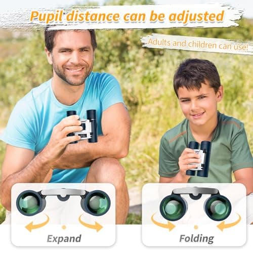 USCAMEL Binoculars Kids, Compact Binoculars Childrens, Waterproof Small Binocular For Bird Watching, Travel, Camping, Hunting — view 5