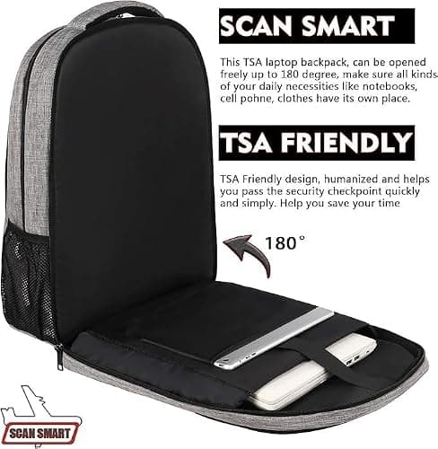 MATEIN Laptop Backpack 17.3" Large Anti-Theft Backpack, Rucksack for Men — view 2