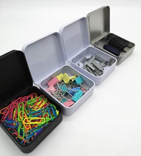 DABIN 50Pcs Mini Metal Storage Organizer Portable Tins Container Jewelry Coin Candy Condom Boxes — view 2