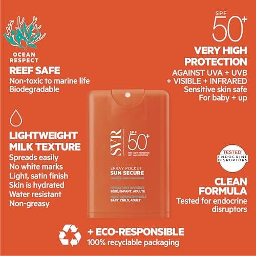 SVR Sun Secure SPF50+ Pocket Sunscreen Spray, Face & Decollete 20ml — view 5