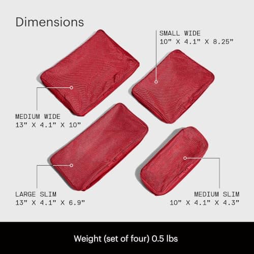 Away Insider Packing Cubes Set of 4, Lightweight Travel Luggage Organizers — view 5
