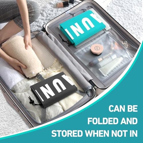 Travel Laundry Bags 2 Pack, 91 x 61 cm Drawstring Dirty Clothes Bags — view 6