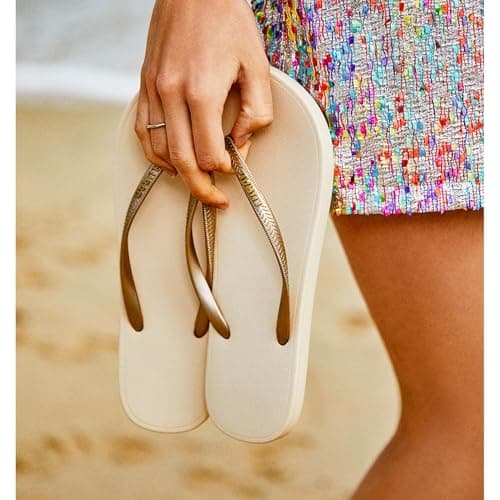 JaYouhe Womens Quick-Dry Flip Flops with Non-Slip Sole & Comfort Cushioning | Water-Resistant Beach Pool Shoes for Women, Lightweight Summer Sandals for Outdoor Swimming, Hiking, Travel — view 3