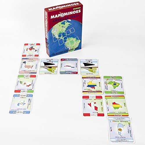 MAPOMINOES AMERICAS (NORTH & SOUTH) Geography Travel Game for Adults & Kids — view 2