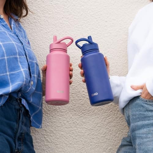 SHO Guzzler Insulated Stainless Steel Water Bottle (Pale Lavender, 950ml) — view 4