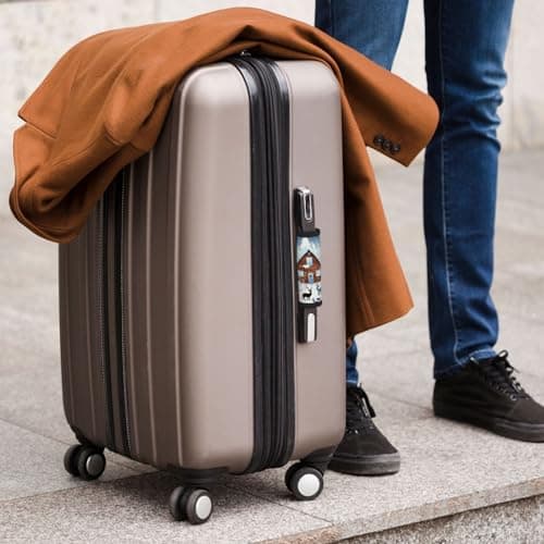 Winter Fawn Printed Luggage Trolley Covers - Checked Soft Handle Covers for Business Travel Accessories — view 5