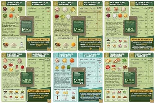 MRE Meal Ready to Eat Multi Pack – 6 Variety Military Style Emergency Food Rations | Shelf Stable Long Life Meals | Camping, Hiking, Festival & Emergency Preparedness Food Pack — view 5