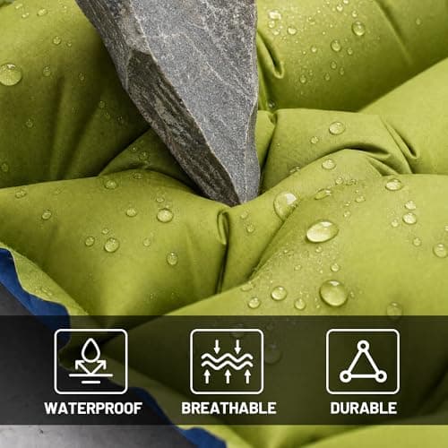 Overmont Camping Sleeping Pad Extra Thick with Pillow — view 5