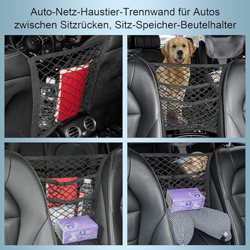 VEHIRIE 40x35cm 3 Layer Elastic Universal Seat Organizer Mesh Pocket — view 5