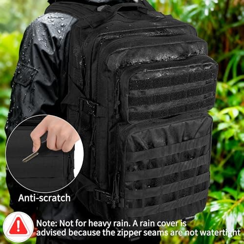 OUUTMEE Military Tactical Backpack 20L/25L/35L/45L, MOLLE Rucksack for Men — view 2