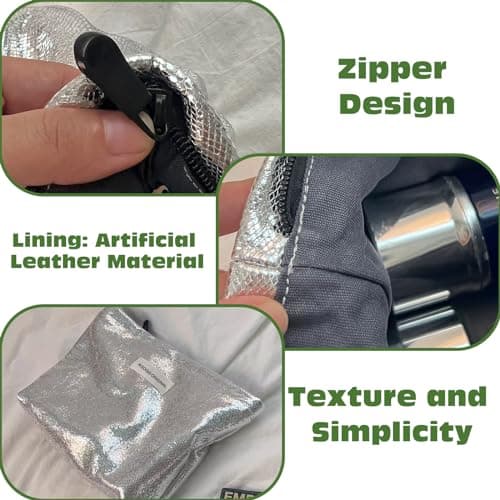 BSITSSS Shiny Silver Makeup Bag, Portable Cosmetic Bags Women, Multifunctional Zipper Make Up Bag Girls, Small Makeup Pouch,Simple and Stylish Beauty Bag, Birthday Gifts for Women Unique — view 2