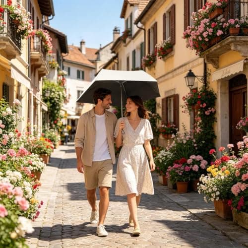 Foldable Umbrellas for Rain UPF 50+ UV Protection Rain Parasol — view 6