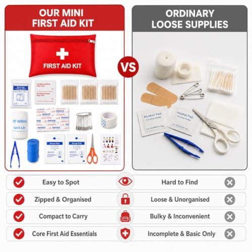 Mini First Aid Kit, 136PCS Small Travel Emergency First Aid Kit for Travel — view 5